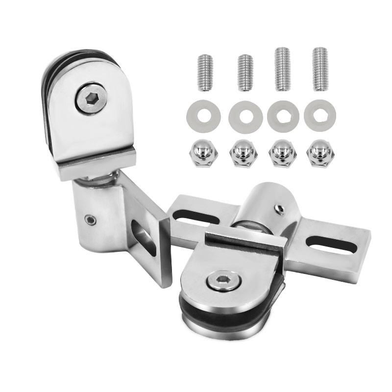 Glass Door Hinge - Bathroom Glass Door Clip/Clamp/Hinge, Rotating Door